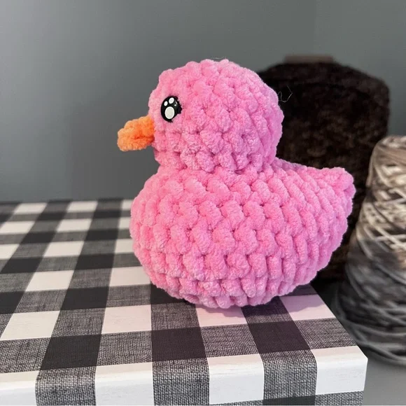Crochet Armigurumi Rubber Ducky Handmade by Petunias Plushie Patch, Nee - Picture 3 of 7
